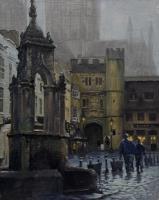 The Market Place, Wells, November afternoon